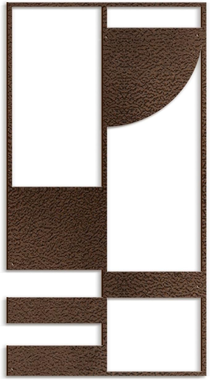 SIGNLEADER Metal Wall Decor Picasso Geometric Minimalist Modern Luxury Wall Sculpture Hangings 3D Statue Home Decoration for Living Room, Bedroom, Bathroom, Kitchen, Fireplace, Office - 24" Bronze