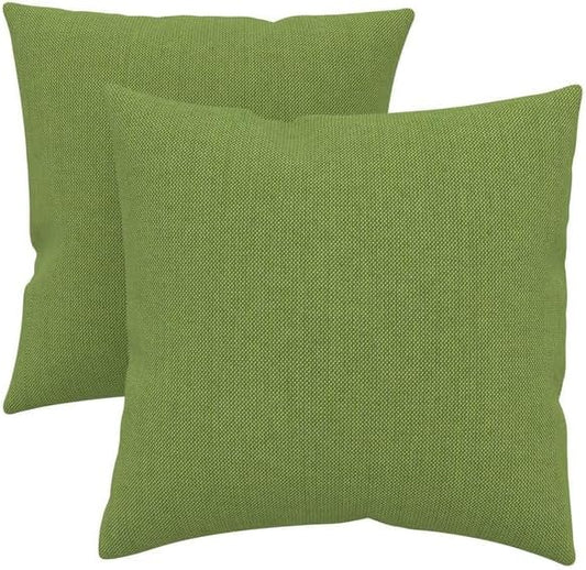 Covers & All Sunbrella Indoor/Outdoor Throw Pillows, Square Throw Pillows Inserts with Covers Set of 2 (Spectrum Cilantro, 16x16)