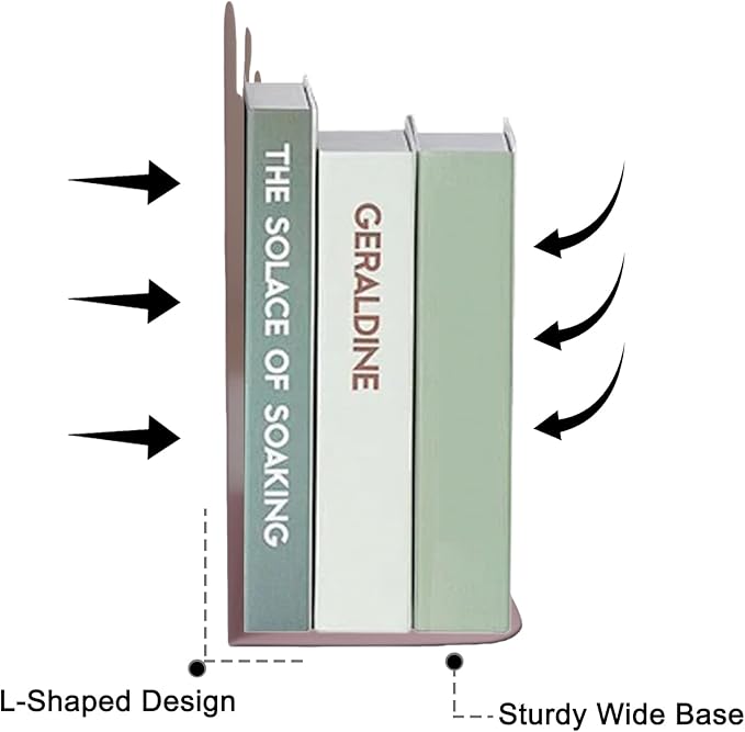 2 Pack Metal Bookends,Non-Slip Castle-Shaped with Baloon Cartoon Book Stopper,5.3"x3.9"x8"Heavy Duty Premium Decorative Book End, Supports for Kids Children Shelves,School,Room,Office,Learning Gifts