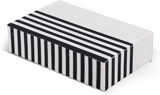 Handicrafts Home Decorative Keepsake Box 8x5 – Small Organizer Box with Lid, Boho Decorative Storage, Retro Memory Box, Unique Coffee Table Décor, Jewelry or Trinket Box, Modern Shelf Decorative Box