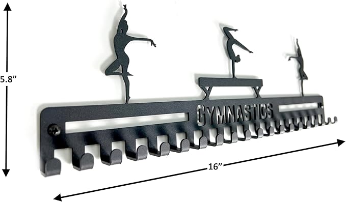 Gymnastics, Dance, Cheer Medal Hanger Display, Medal Holder Ribbon Display & Award Medal Rack, Great Dance Gifts for Kids