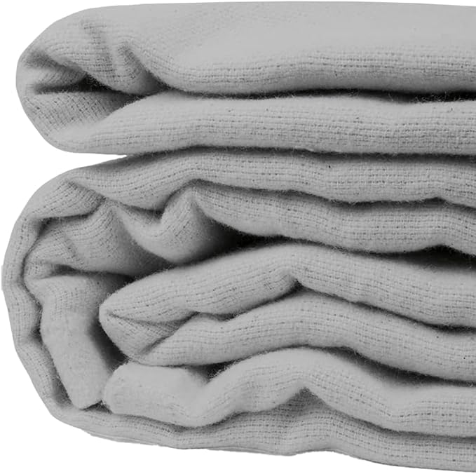 Avalon Bedding Hospital Blankets Twin Size 100% Cotton Thermal Blanket Hospital Style Blanket - Lightweight Hospital Blanket - Hospital Blankets - General Hospital Blanket Twin 66x90 Inches (Grey)