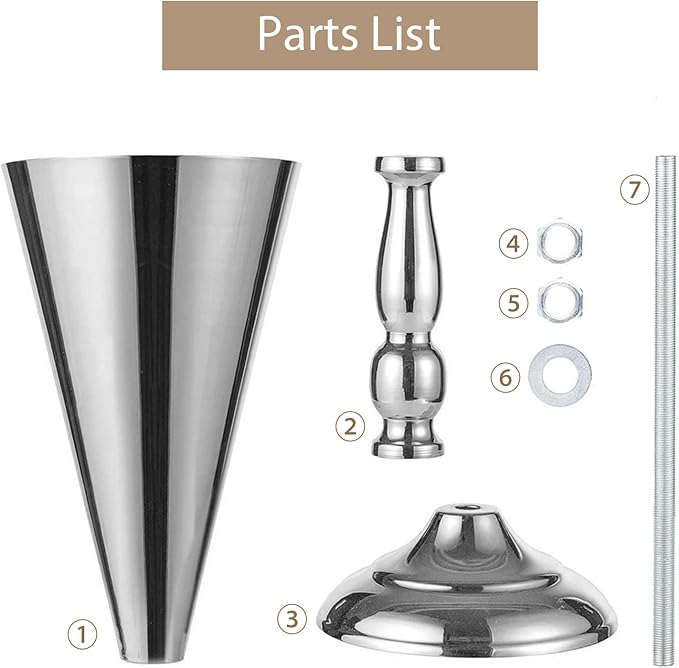 Sziqiqi Trumpet Floral Centerpiece Riser Stand for Wedding Reception Centerpieces Party Event Anniversary Birthday Decoration Flower Arrangement Pack of 2, Silver 14in