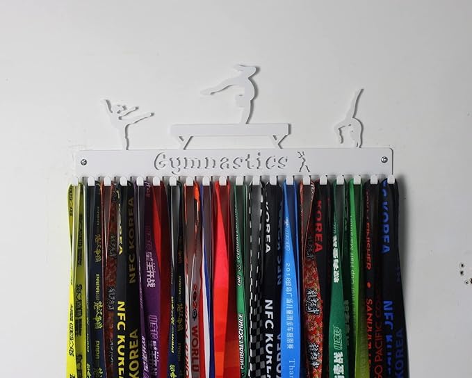 Gymnastics, Dance, Cheer Medal Hanger Display, Medal Holder Ribbon Display & Award Medal Rack, Great Dance Gifts for Kids