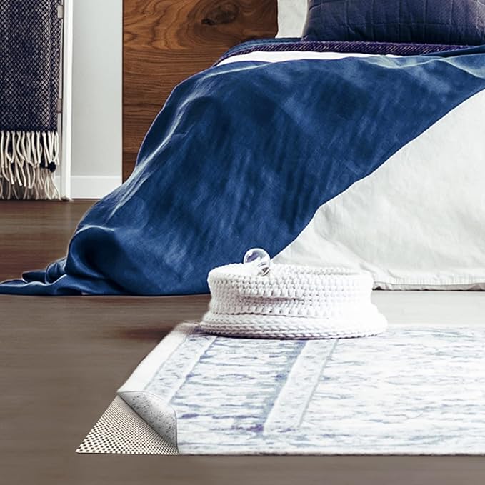 Veken 4x6 Ft Rug Pad Gripper for Hardwood Floors, Non Slip Rug Bedroom Pads for Area Rugs, Thick Rug Grippers for Tile Floors, Under Carpet Anti Skid Mat, Keep Your Rugs Safe and in Place