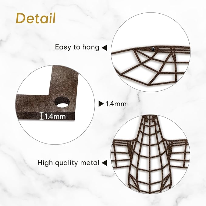 SIGNLEADER Metal Wall Art Decor Flying Bird Minimalist Modern Abstract Wall Sculpture Hangings Home Decoration for Living Room, Bedroom, Bathroom, Kitchen, Outdoor - 18" Bronze