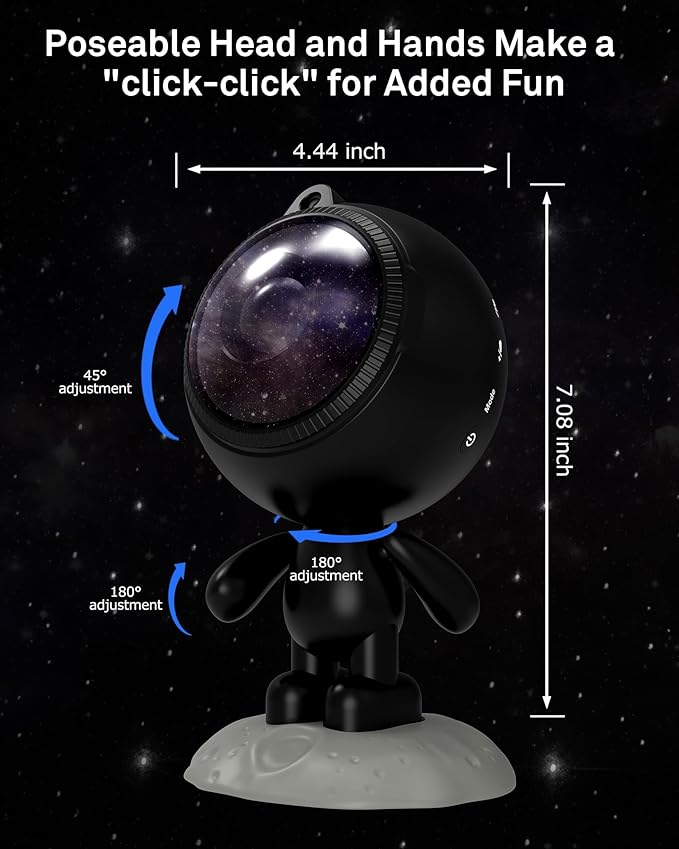 AIRIVO Star Projector, Galaxy Projector Night Light Bluetooth Speaker with Timer,Remote,White Noise, Posture Adjust,Room Bedroom Decor,Birthday Christmas Gifts for Kids Adults
