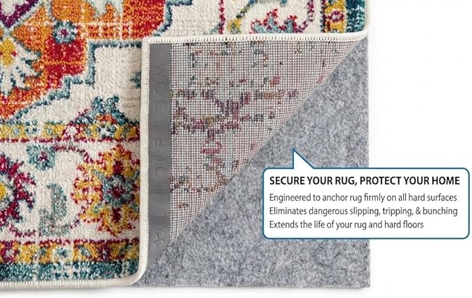 Rugs.com - 3' x 5' Everyday Performance Rug Pad 1/4" Thick Felt & Non-Slip Backing Perfect for Any Flooring Surface