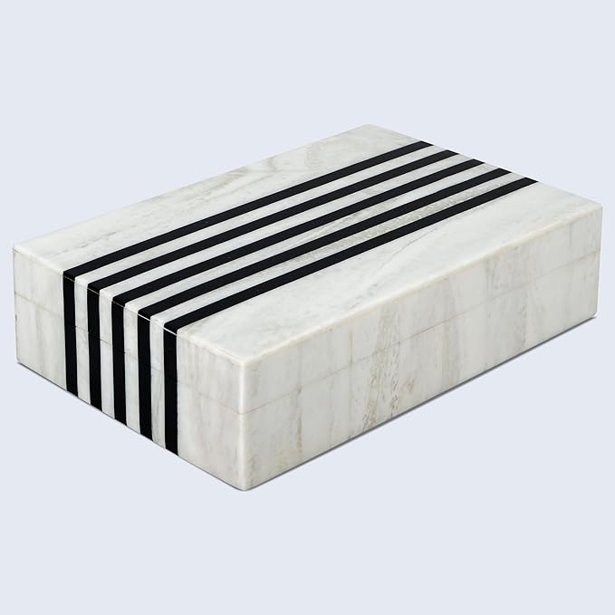 Handicrafts Home Decorative Keepsake Box 8x5 – Small Organizer Box with Lid, Boho Decorative Storage, Retro Memory Box, Unique Coffee Table Décor, Jewelry or Trinket Box, Modern Shelf Decorative Box