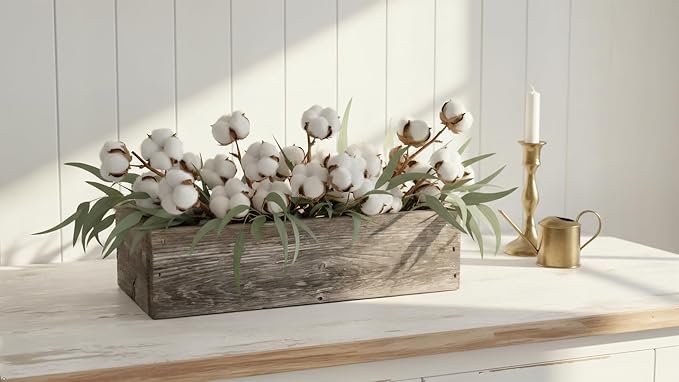 Rustic Revival | Decorative Barnwood Box – Authentic Rustic Weathered Wood Box for Table Decoration, Weddings, Parties & Farmhouse Home Decor – Real Wood Centerpiece Holder