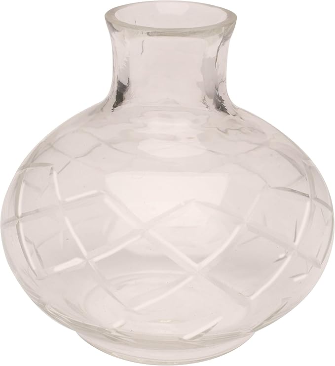 ART & ARTIFACT Mini Vases for Flowers - Small Glass Vases, Clear 5 Vase Set Single Bud Vases for Flowers, Room Decor - Clear