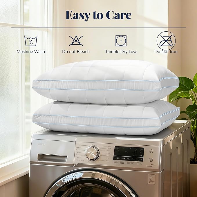PlushHavenCloud 3-in-1 Adjustable Pillows Bed Pillow Queen Size Set of 2 - Luxury Hotel Collection Pillow for Sleeping, Customizable Firmness & Height Pillow for Back, Stomach or Side Sleepers