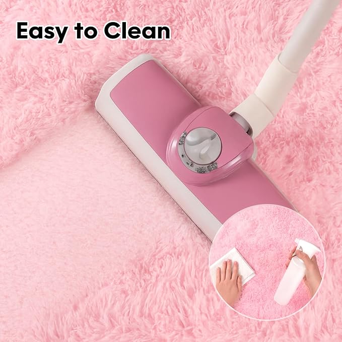 Mtandyx Large 9x12 Area Rug for Living Room, Soft Shag Rugs for Bedroom, Non-Slip Ultra Fluffy Rug,Modern Plush Carpet for Girls Boys Kids Room Dorm,Fuzzy Rug for Home Decor Aesthetic,Pink