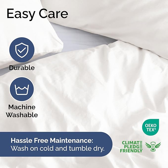 Duvet Cover Full Size Set - Extra Soft Full Size Duvet Cover 80 x 90 with 2 Pillow Shams - Hotel Luxury Easy Care and Fade Free w/Zipper Closures & Ties - Comfy Breathable Bedding Set (Antique White)