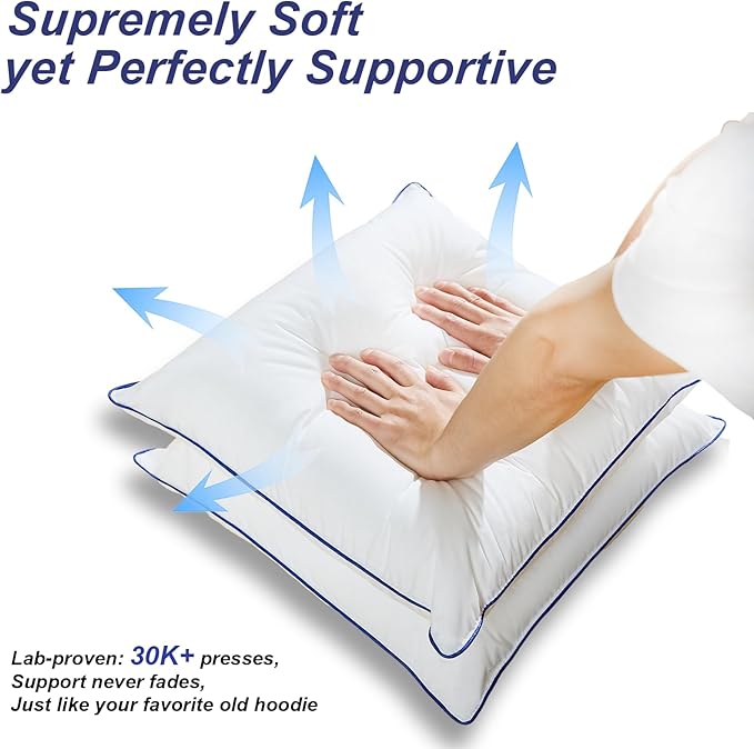 Wuuyuef 18x18 Pillow Inserts Set of 2, Hypoallergenic Soft Machine Washable Fluffy Virgin Microfiber Premium Throw Pillow Stuffer,Valentine’s Decorative Pillow Insert for Couch, Sofa - White