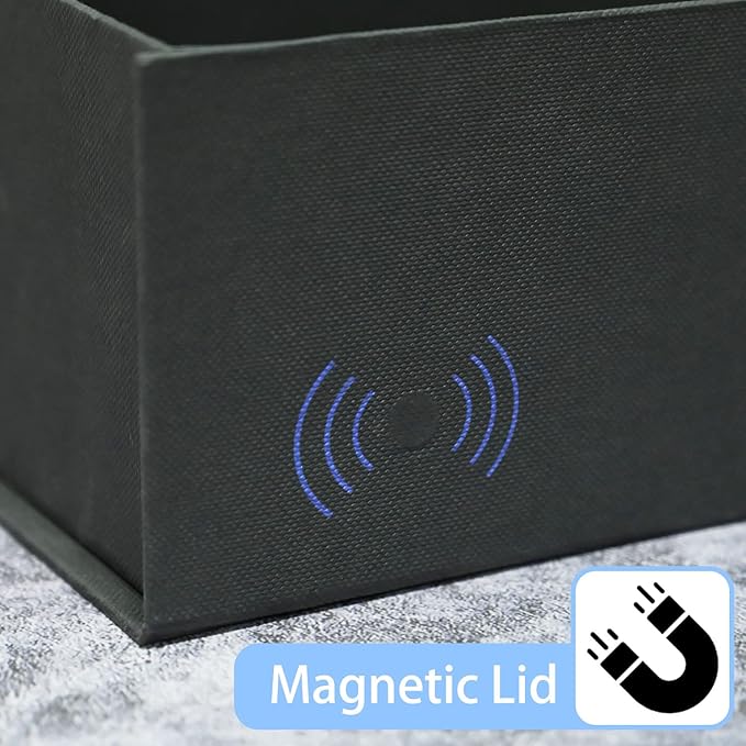 LIFELUM Gift Box 13.5''x10''x4'' Large Black Gifts Boxes with Magnetic Lids Luxury Gift Box for Groomsman Proposal Gifts Contains Card, Ribbon, Filler Birthday