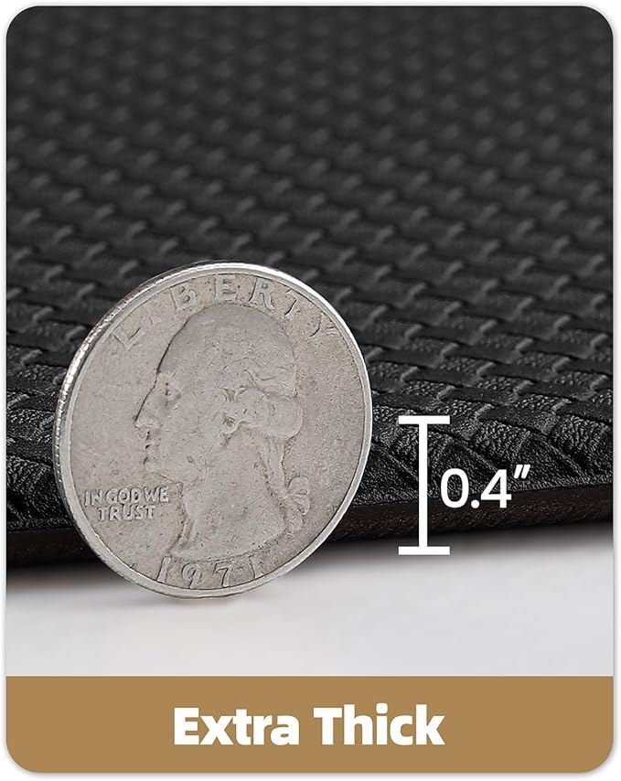 Color&Geometry Anti Fatigue Cushion Kitchen Mat for Floor -17"x59",Easy Clean, Water & Oil Proof, Anti Slip, Foam Rubber Runner Rug for Front Sink Comfort Standing,Black