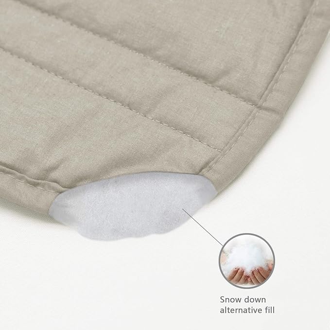 Marquess Tailored Bed Skirt Blended Quilted-Hang Down Feeling Enhancement Wrap Around Thick Bed Skirt,Dust-Proof, Wrinkle Fade Resistant Dust Ruffle with Classic 14’’Drop for Bedroom(Linen King)