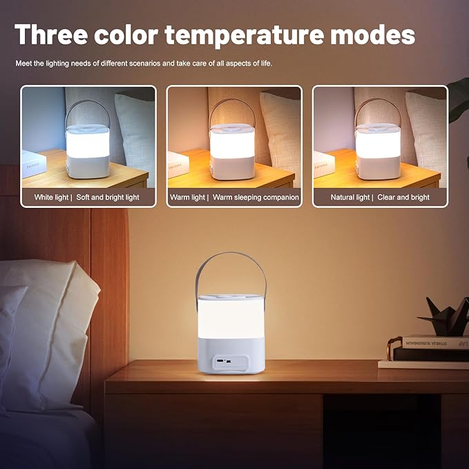 Oneleaf Atmosphere Light Portable LED Night Light, Candle lamp, Touch Switch Cordless Rechargeable Washroom,Stair,Bedroom,Camping(Handheld)