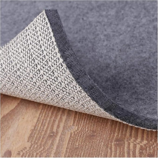 Non Slip Rug Pad Grippers - 2x6 Ft, 1/4" Thick, Felt + Rubber Double Layers Area Carpet Mat Tap, Provides Protection and Cushioning for Hardwood or Tile Floors