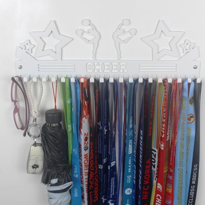 Gymnastics, Dance, Cheer Medal Hanger Display, Medal Holder Ribbon Display & Award Medal Rack, Great Dance Gifts for Kids