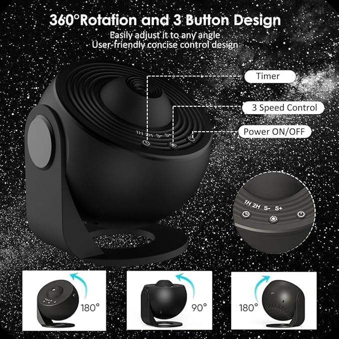Planetarium Projector for Bedroom, Star Galaxy Light Projector with Nebula Milky Way, LED Space Galaxy Night Light for Ceiling with Timer for Adults Kids Teens, Home Theater