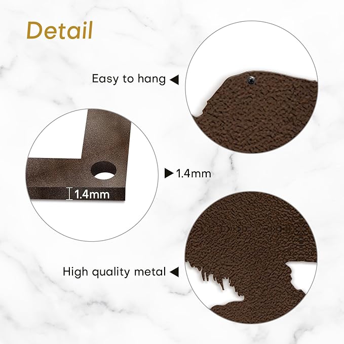 SIGNLEADER Metal Wall Art Decor Prone Cow Minimalist Modern Abstract Wall Sculpture Hangings Home Decoration for Living Room, Bedroom, Bathroom, Kitchen, Outdoor - 18" Bronze