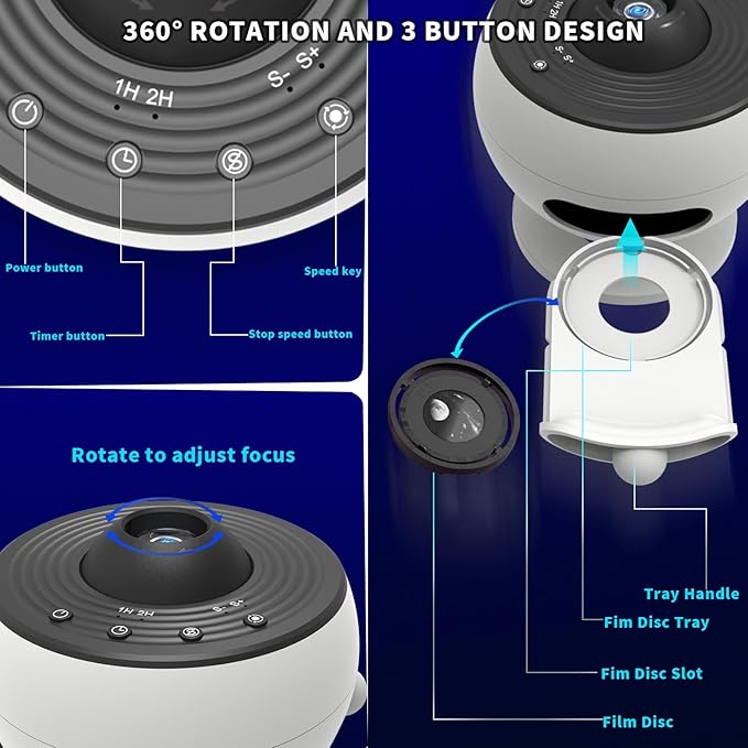 Galaxy Projector Pro, 13 in 1 HD Planetarium Projector Pro for Bedroom, Star Night Light Projector for Kids Adults Room/Party/Home Décor