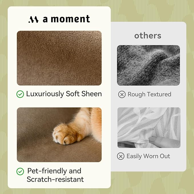 a moment Pack of 2 Dark Brown Stain-Resistant Throw Pillow Covers Pet-Friendly Pillowcases Cushion Covers for Sofa Couch Bed Outdoor Waterproof 20x20 Inch