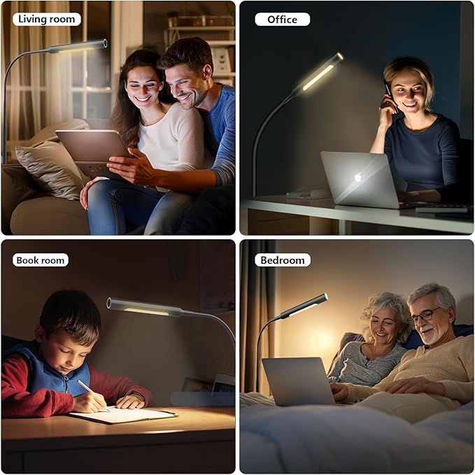 juuwer Floor Lamp for Living Room, bedrooms,Work,Study and Home Decor.with Remote Control.4 Color temperatures LED Bulb.Lighting Brightness Adjustable from 10%-100%.Modern Reading Standing lamp.