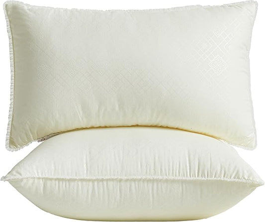 Awvco 12 x 20 Throw Pillow Inserts - Soft and Plush, Virgin Fiber Filling, Decorative Pillows for Couch Sofa Bed, Machine Washable - White, Pack of 2