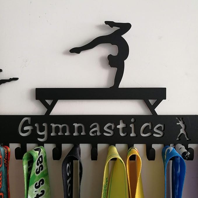Gymnastics, Dance, Cheer Medal Hanger Display, Medal Holder Ribbon Display & Award Medal Rack, Great Dance Gifts for Kids