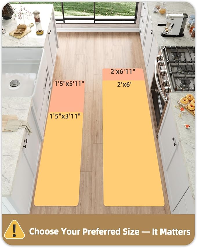 Color&Geometry Kitchen Rugs and Mats Non Slip Washable, Absorbent Woven Kitchen Runner Rug Easy to Clean Kitchen Floor Mats for in Front of Sink, Laundry Room, Hallway, 17”x71”, Dark Grey