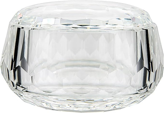 Crystal Candy Dish, Nut Bowl with Lid 3" x 4.7" Decorative Crystal Bowl&Jar for Home Wedding Table