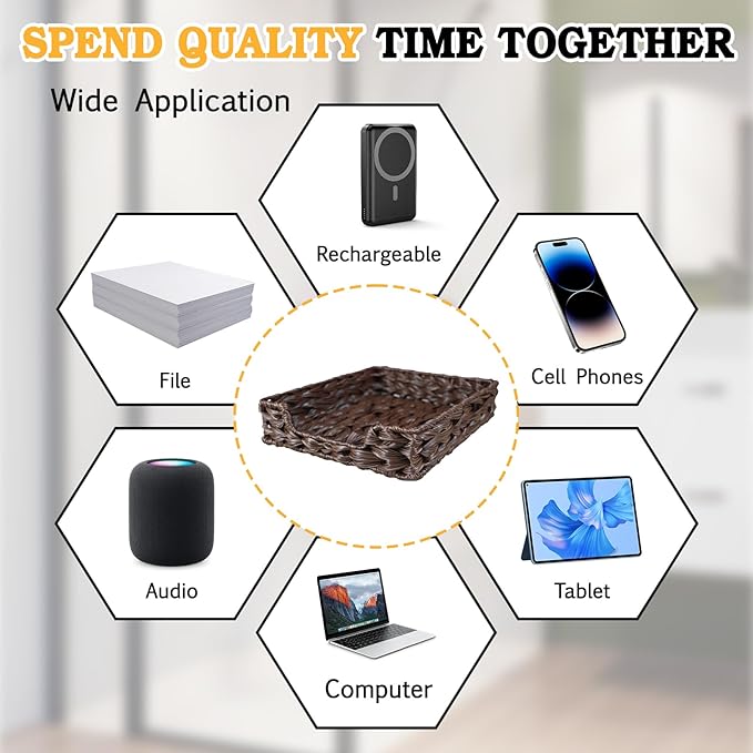 2 Pcs A4 File Tray Letter Desk Basket Paper Tray File Basket for Desk Organizer Letter Size Documents Trays for Office Toilet Tank Organizer-Brown