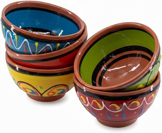 Cactus Canyon Ceramics Spanish Terracotta 5-Piece Breakfast Bowl Set (European Size) Multicolor