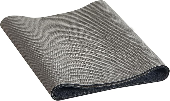 VEVOR 2' x 8' Non-Slip Rug Pad Gripper - 1/4" Thick Polyester Felt & Latex Backing Padding Cushion for Area Carpet Runner Hardwood Floors Living Room - Grey