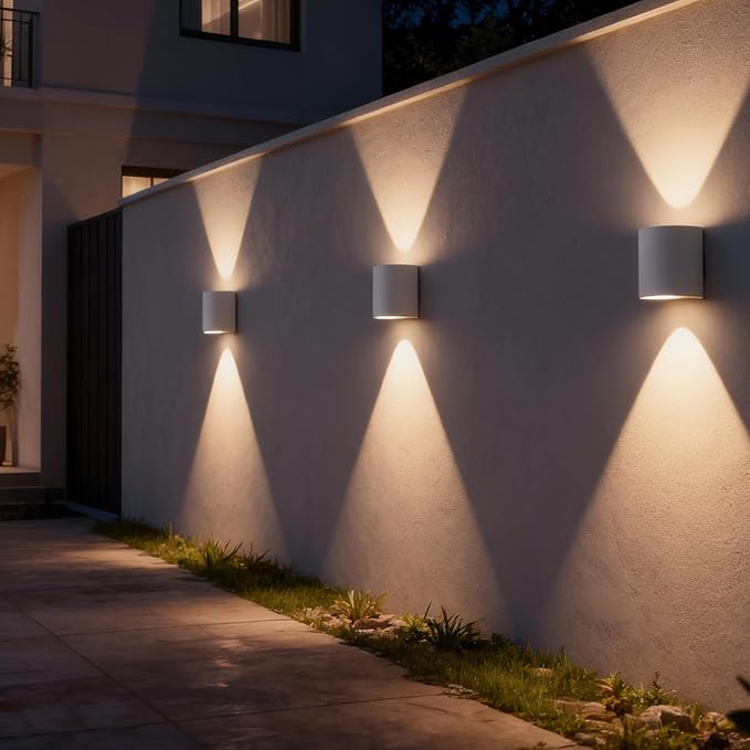 Modern LED Wall Sconces, Warm White Wall Mount Lights Hardwired Indoor Wall Decor Lighting for Bedroom Doorway Hallway Living Room