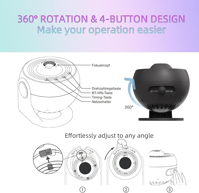 Galaxy Projector Pro, 13 in 1 HD Planetarium Projector Pro for Bedroom, Galaxy Star Night Light Projector for Adults Gaming Room/Party/Home Décor (Black)