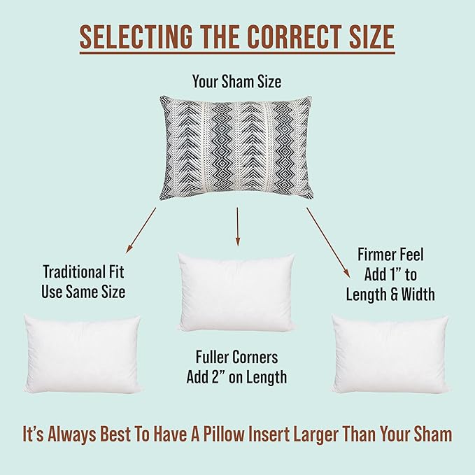 Pillowflex Premium Polyester Throw Pillow Insert - 20x30 - Ultra Soft Large Rectangle Throw Pillow, Couch Sham, Lumbar, Back, Sofa - Machine Washable - Decorative Accent Form - 1 Soft Pillow