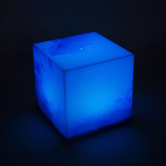 Ukonic Marvel Studios Tesseract Cube Infinity Stone 6-Inch Color-Changing LED Mood Light Replica for Nightstand Table