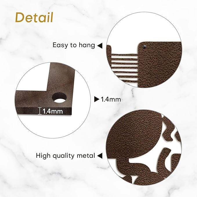 SIGNLEADER Metal Wall Decor Matisse Picasso Minimalist Modern Luxury Wall Sculpture Hangings 3D Statue Home Decoration for Living Room, Bedroom, Bathroom, Kitchen, Fireplace, Office - 24" Bronze