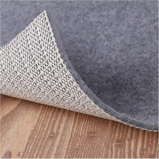Non Slip Rug Pad Grippers - 4x6 Ft, 1/8" Thick, (Felt + Rubber) Double Layers Area Carpet Mat Tap, Provides Protection and Cushioning for Hardwood or Tile Floors