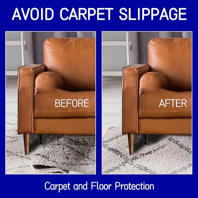 Non Slip Rug Pad 8 x 10 Ft, Extra Large Felt Under Rug Cushioning, Carpet Padding for Area Rugs on Hardwood, Laminate & Tile Floors, Keeps Rugs Secure