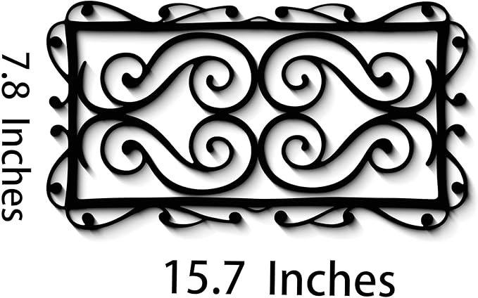 GlintHome Black Metal Wall Art for Living Room - Abstract Modern Wall Sculpture Textured Artwork Minimalist Geometric wall Decor for Bedroom Bathroom Living Room Home