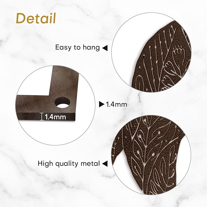 SIGNLEADER Metal Wall Art Decor Big Bear Minimalist Modern Abstract Wall Sculpture Hangings Home Decoration for Living Room, Bedroom, Bathroom, Kitchen, Outdoor - 18" Bronze
