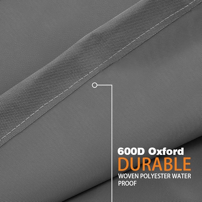 Vailge Patio Chair Covers, Lounge Deep Seat Cover, Heavy Duty and Waterproof Outdoor Lawn Patio Furniture Covers (Medium, Grey)