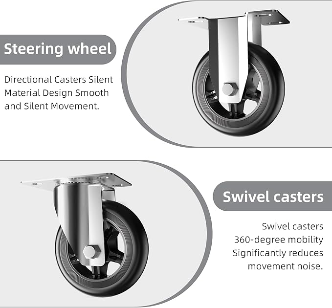 Foldable Push Cart Platform Cart,Moving Platform Hand Truck,Foldable for Easy Storage and 360 Degree Swivel Silent Wheel.(560 lbs)