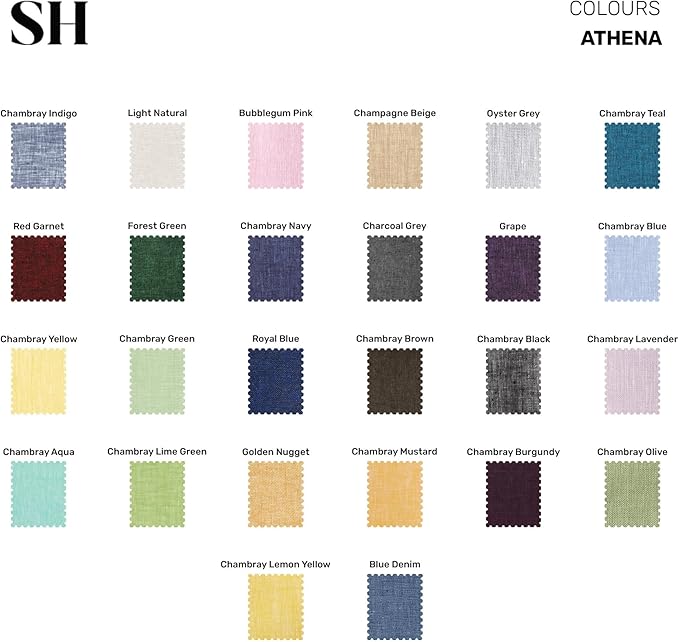 Solino Home Linen Cloth Placemats Set of 4-100% Pure Linen Light Natural Placemats 14 x 19 Inch for Spring, Easter - Athena