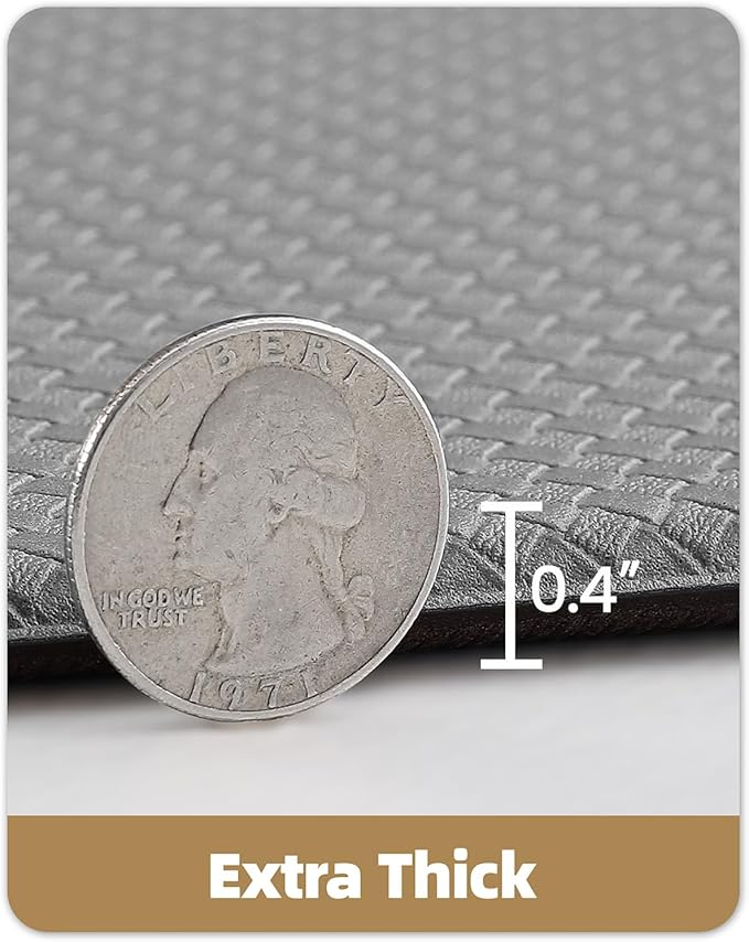 Color&Geometry Anti Fatigue Cushion Kitchen Mat for Floor -17"x94",Long,Easy Clean, Water & Oil Proof, Anti Slip, Foam Rubber Runner Rug for Front Sink Comfort Standing,Grey